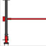 Wood and steel kayak rack build SolidWorks design side view.
